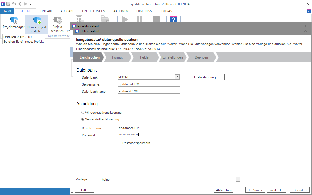 00055 CRM Project SQL Connect