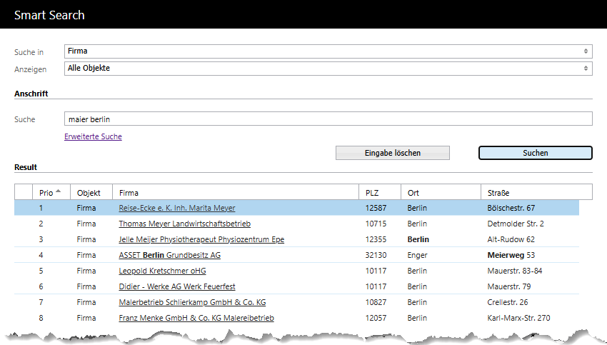 q.address Fehlertolerante Suche in Dynamics 365